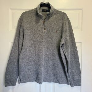 Polo by Ralph Lauren Gray Quarter-Zip Sweater
